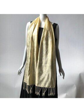 J Jill Silk Scarf with Fringe - NWOT